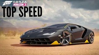 LAMBORGHINI CENTENARIO TOP SPEED FORZA HORIZON 3