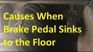 5 Causes When Brake Pedal Sinks to the Floor