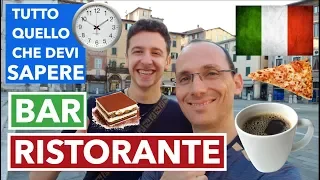 6 Curiosità Sui Ristoranti E Bar In Italia | Imparare l’Italiano