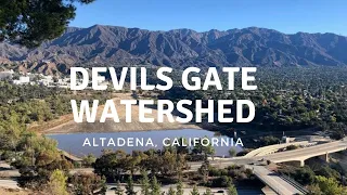 Devils Gate Dam Watershed in Altadena, California