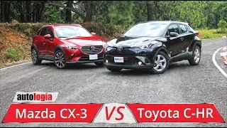 Mazda CX-3 vs Toyota C-HR - Test técnico Comparativo - ¿Cuál es tu favorita?
