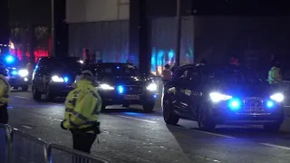 Prince Charles in a large motorcade of cars at COP26 🌍