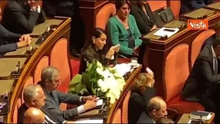 Commemorazione Berlusconi al Senato, la commozione e le lacrime di Licia Ronzulli