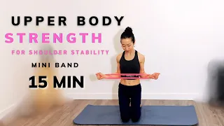 Healthy shoulders mini band workout |15 minutes upper body| All levels