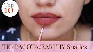 💋 TOP 10 TERRACOTTA/EARTHY Lipsticks!