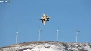 Lowlevel flight Israel Air Force F-16 Sufa at Iniochos 2022
