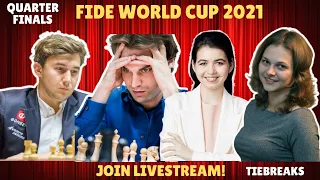 Karjakin vs Shankland | Fide World Cup 2021 |Quarter Finals| Tiebreaks | Live Chess
