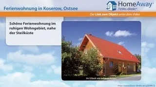 Usedom: Schöne Ferienwohnung im ruhigen Wohngebiet, nahe der Steilküste - FeWo-direkt.de Video