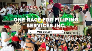 REAL LIFE DARNA JANE DE LEON WITH ONE RACE FOR FILIPINO SERVICES EXTENDS ASSISTANCE TO THE BLIND