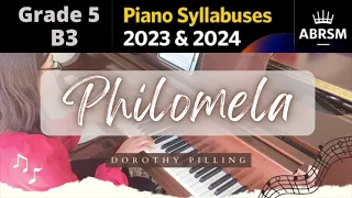 2023-2024 ABRSM Grade 5 B3: Philomela by Dorothy Pilling (Tutorial with hand separates)