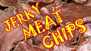 Meat chips are easy to make yourself. Natural jerky is very tasty