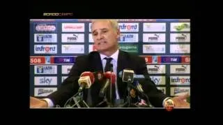 lazio - Roma 0-2: Ranieri in conferenza stampa - Non attaccatevi al fumo della pipa