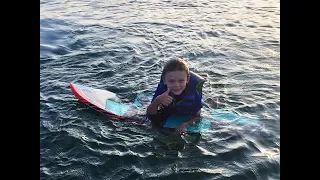 7 Year Old Learning to Wake Surf