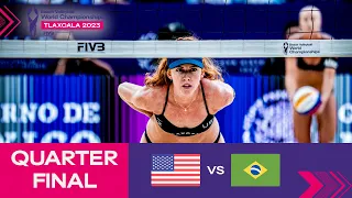 Hughes/Cheng vs. Tainá/Victoria - Quarter Final Highlights | Tlaxcala 2023 #mexbeachvolley