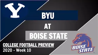 BYU vs Boise State Preview and Predictions - 2020 Week 10 College Football Game Predictions