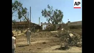Destruction in Khiam caused by fighting before the ceasefire
