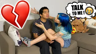 IGNORING My Girlfriend For 24 Hours!! - She Cried :(