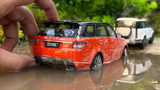 Mini Range Rover Sport | Off-roading | Ft Defender | Diecast Model Cars Unboxing