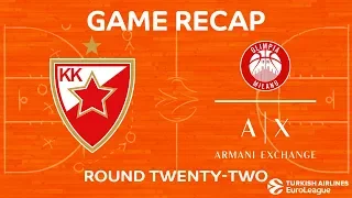 Highlights: Crvena Zvezda mts Belgrade - AX Armani Exchange Olimpia Milan