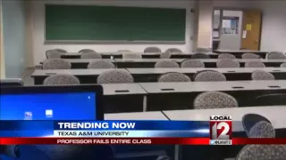 Texas A&M professor fails entire class