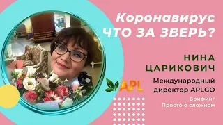 КОРОНАВИРУС? Что за ЗВЕРЬ? Волк в овечьей шкуре…. Просто о СЛОЖНОМ! НИНА ЦАРИКОВИЧ. APLGO.