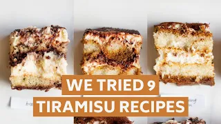 We Tried 9 Different Tiramisu Recipes