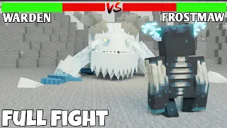 Full Fight: "Warden vs Frostmaw" With Healthbars (Animation of @GAMAnimation_)