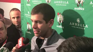 Brad Stevens says Kyrie Irving’s shot making was so difficult, it was a “joke”