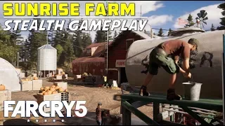 Liberate Sunrise Farm Undetected | Stealth Gameplay | Holland Valley Cult Outpost Guide | Far Cry 5