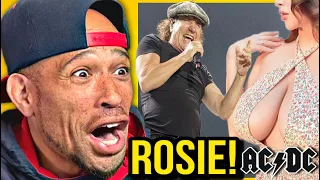 AC/DC - Whole Lotta Rosie LIVE REACTION! OH, he like that CHUNKY MONKEY lol