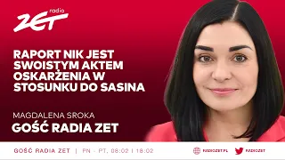 Magdalena Sroka: Raport NIK jest swoistym aktem oskarżenia w stosunku do Sasina