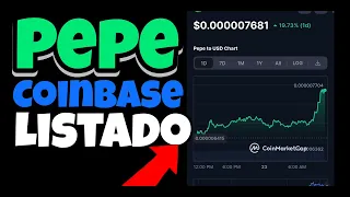 Pepe Coin + Coinbase Precio PUMP Rumbo $0.00001 #pepecoin