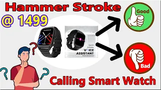 Hammer Stroke Calling Smart Watch | 1.96" Metallic Body & Built Games