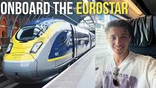 PARIS to LONDON on the EUROSTAR Train (Under the Sea!!)🇫🇷🇬🇧