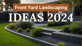 Modern Front Yard Landscaping Ideas 2024: Transform Your Outdoor Space! #FrontYardLandscaping