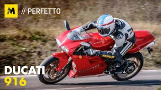 Ducati 916 TEST Youngtimer: la moto più bella del mondo! [English sub.]