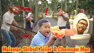 Perang Melawan Skibidi Toilet dan Chainsaw Man !!