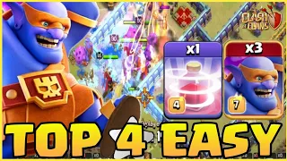 TOP 4 EASY SUPER BOWLER Smash - BEST TH15 Attack Strategy (Clash of Clans)