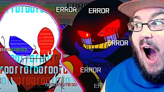 Error Sans Vs Fatal Error [REMASTERED] #Undertale REACTION!!!