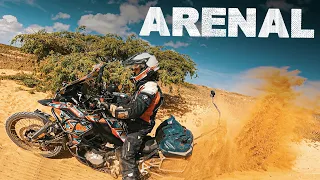 BURIED in DESERT DUNES 🌵 PUSHING HEAVY MOTORCYCLES | Episode 128 - Around the World on a Motorcycle