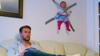 Funniest Baby and Dad Moment: When Baby At Home With Dad |Cute Baby Video