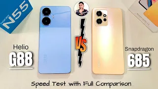 Narzo N55 Vs Redmi Note 12 Speed Test | Helio G88 Vs SD 685 Speed Test | Atul Tech Bazaar