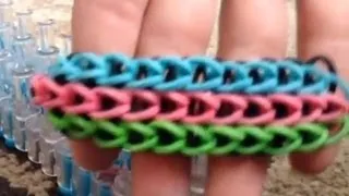 How to make a triple single rainbow loom bracelet