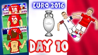 DAY 10 - Euro 2016! (Romania vs Albania 0-1)(Switzerland vs France 0-0)