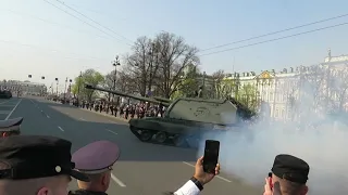 Репетиция парада Победы в Ленинграде. 26.04.2019. Техника.