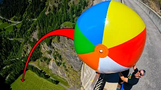 Can We Catch The Worlds LARGEST Beach Ball?