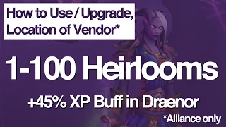 1-100 Heirlooms, How to Use/Upgrade, Vendor Location, Heirloom Vendor