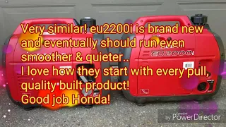 Honda eu2000i vs eu2200i vs A-ipower Yamaha sc2000i generator start-up and noise comparison