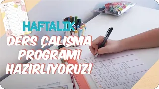 Ders Çalışma Programımı Nasıl Hazırlıyorum? | Haftalık Program Hazırlama 📅