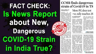 FACT CHECK: Is News Report about New, Dangerous COVID-19 Strain in India True?